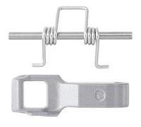 Mxxipp 2 pezzi MFG63099101 rondella serratura della porta per LG, blocco della lavatrice in metallo con molla di serratura, parti di ricambio per lavatrici LG Kenmore Elite, argento