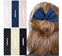 Mxxipp Set di 6 bigodini per chignon da donna, per chignon, chignon alla francese, accessori per capelli sottili, spessi, lunghi, ricci, lisci