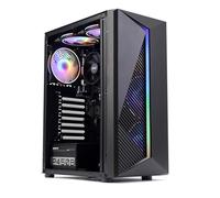 MXZ Computer da gioco desktop per casa e ufficio, PC R5 5600GT, 16 GB DDR4 3200, SSD 1 T NVME, 6 ventole RGB, Win 11 Pro 64-bit Ready