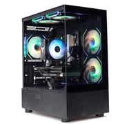 MXZ Computer desktop ad alte prestazioni Gaming pc, Ryzen 5 7500F Zenn 4 Architecture, RX 9060XT, B650, 16GB DDR5,1T NVME,5 RBG Fans, Windows 11 Pro pronto all'uso (R5 7500F | RX9060XT)