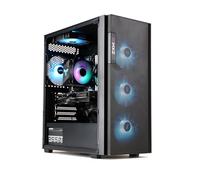 MXZ Computer desktop per PC da gioco, I5 12400F 4,4 GHz, RTX4060, 16 GB DDR4 3200, NVME 500 GB SSD, 6 ventole RGB, Win 11 Pro Ready (I5 12400F | RTX4060)