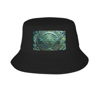 MXZERFKGLA Cappelli da sole per uomini e donne cappello boonie spiaggia pesca berretto nota musicale cappello da pescatore floreale per pesca escursionismo, Calendario Maya Fine del mondo, 1