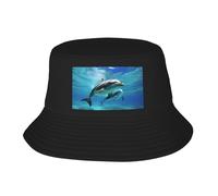 MXZERFKGLA Cappelli da sole per uomini e donne cappello boonie spiaggia pesca berretto sci su montagna cappello secchio per pesca escursionismo, Delfino marino, 1