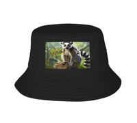 MXZERFKGLA Cappelli da sole per uomini e donne cappello boonie spiaggia pesca berretto sci su montagna cappello secchio per pesca escursionismo, Lemur coda ad anello, 1