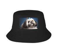 MXZERFKGLA Cappelli da sole per uomini e donne cappello boonie spiaggia pesca berretto sci su montagna cappello secchio per pesca escursionismo, Cane Shih Tzu., 1