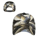 MXZERFKGLA Cappello da baseball da golf per uomo donna cappello da baseball regolabile leone africano nero e bianco papà cappelli camionista, Cigni che volano in acqua, 1
