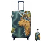 MXZERFKGLA Copertura per bagagli elastica antigraffio protezione per valigie lavabile manicotto per bagagli Sud America immagine satellitare valigia protezione adatta 65-95 CM valigie accessori da