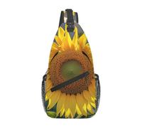 MXZERFKGLA Zaino a tracolla per flauto musicale, borsa a tracolla per donne e uomini, zaino da viaggio, Il girasole più bello, Taglia unica