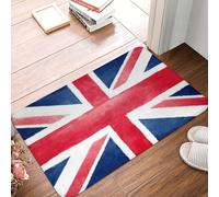 MXZERFKGLA Zerbino antiscivolo per porta d'ingresso, 60 x 40 cm, per esterni, per interni, per ingresso, bandiera del Regno Unito, assorbente, lavabile, per corridoio, esterno, patio, portico