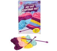 My 1st Lavoro a Maglia Set 4 Pezzi Kit Include Natale Regalo Lana Colorato Aghi