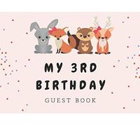 MY 3RD BIRTHDAY guest book | Celebration register book to write in |