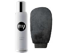 MY ABBRONZATURA SPRAY TAN NATURALE con DHA colore DARK 125ml. SUN MAKE-UP SPRAY TAN whit DHA color DARK + GUANTO DOPPIO USO APPLICAZIONE DI SPRAY, GEL, MOUSSE + PEELING