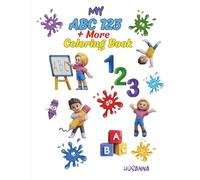 My ABC 123+MORE Coloring Book: "Alphabet Tracing, Number Practice, Shape Recognition, Word Building, and Ocean Animals Activity Book for Toddlers"