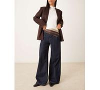 My Accessories - Cintura stile bandana marrone color block No Size