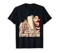 My Accountant Stopped Believing Christmas Humor Maglietta