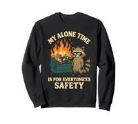 My Alone Time Is for Everyonees Safety Raccoon Felpa