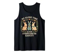 My Alone Time Is for Everyone'es Safety Vintage Bunny Canotta