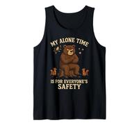 My Alone Time Is for Everyones Safety Grumpy Bear Canotta