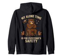 My Alone Time Is for Everyones Safety Grumpy Bear Felpa con Cappuccio