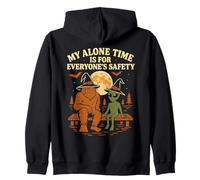 My Alone Time Is for Everyone's Safety Halloween Felpa con Cappuccio