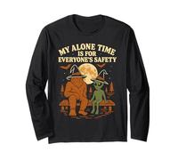 My Alone Time Is for Everyone's Safety Halloween Maglia a Manica