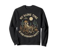 My Alone Time Is for Everyone's Safety Raccoon Desert Moon Felpa