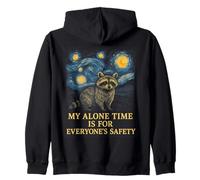 My Alone Time Is for Everyone's Safety Raccoon Felpa con Cappuccio