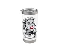 My Alone Time Is For Everyone's Safety Sarcastica Pop Art Bicchiere termico in acciaio inox doppia parete