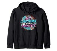 My Anatomy is Not My Identity Transgender Pride Felpa con Cappuccio