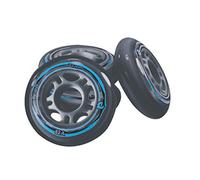 My Area Set 4 Ruote in PU Pattini in Linea (Blu, 72 mm.)