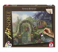 Schmidt Spiele 46166 My ArtNoble, Thomas Kinkade, Hummingbird Cottage, kit per pittura, arti e mestieri