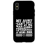 My Aunt Can't Get Mad at Me Because I'm Literally A Mini Her Custodia per iPhone X/XS