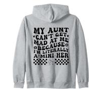 My Aunt Can't Get Mad at Me Because I'm Literally A Mini Her Felpa con Cappuccio