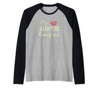 My Auntie Loves Me Maglia con Maniche Raglan