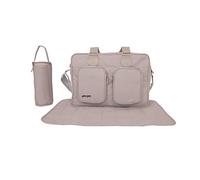 My Babiie AMPM by Christina Milian Nude Borsa fasciatoio, fasciatoio imbottito, porta biberon, 2 tasche sul davanti, tasca interna, spallacci regolabili MBBAGAMPMN