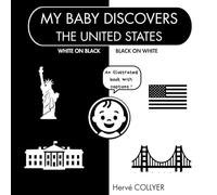 My Baby Discovers USA - Black and White Baby Book: High Contrast - 0-6 Months - Visual Stimulation from Birth - Baby Gift Idea - Sensory Picture Book - Premium Quality