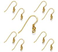 My-Bead 5 paia orecchini monachelle francesi per la donna 18mm Argento 925 placcato oro alta qualità da gioielliere DIY