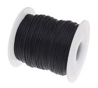 My-Bead cordino cerato in cotone 1 mm nero 90 m resistente - ideale per gioielli braccialetti collane macramè bricolage e progetti fai-da-te DIY