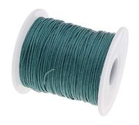 My-Bead cordino cerato in cotone 1 mm turchese 90 m resistente - ideale per gioielli braccialetti collane macramè bricolage e progetti fai-da-te DIY