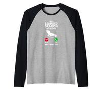 My Bearded Dragon Is Calling And I Must Go Drago Barbuto Maglia con Maniche Raglan