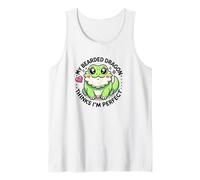 My Bearded Dragon Thinks I'm Perfect Funny Lizard Design Canotta