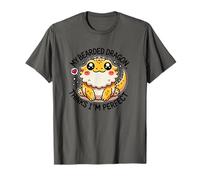My Bearded Dragon Thinks I'm Perfect Funny Lizard Design Maglietta