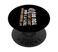 My Bearded Dragon Tilts Its Head Funny Beardie Uomini Donne Bambino PopSockets PopGrip Adesivo