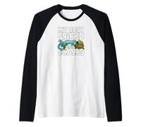 My Best Friend Has Scales Reptile Pet Lover Gecko Turtle Maglia con Maniche Raglan