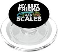 My Best Friend Has Scales Reptile Pet Lover Gecko Turtle PopSockets PopGrip per MagSafe