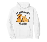 My Best Friends Are Furry Felpa con Cappuccio