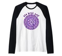 My Best Self: Mandala Positivo, stimolante e potenziante Maglia con Maniche Raglan