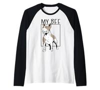 My BFF Bull Terrier - Testa a Cuneo Meme per Proprietario di Cani orgogliosi Maglia con Maniche Raglan