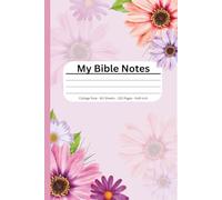 My Bible Notes: College Ruled Notebook | 120 Pages (60 Sheets), 6” x 9” Christian Journal