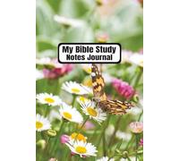 My Bible Study Notes Journal: For Bible Studies and Church Sermons | Christian Notebook | Personal Bible Notetaking Book | Scripture Notes Organizer | Spiritual Reflections Devotional | With Seaside Daisies and Butterfly Cover Photo | 6" X 9",110 Pages